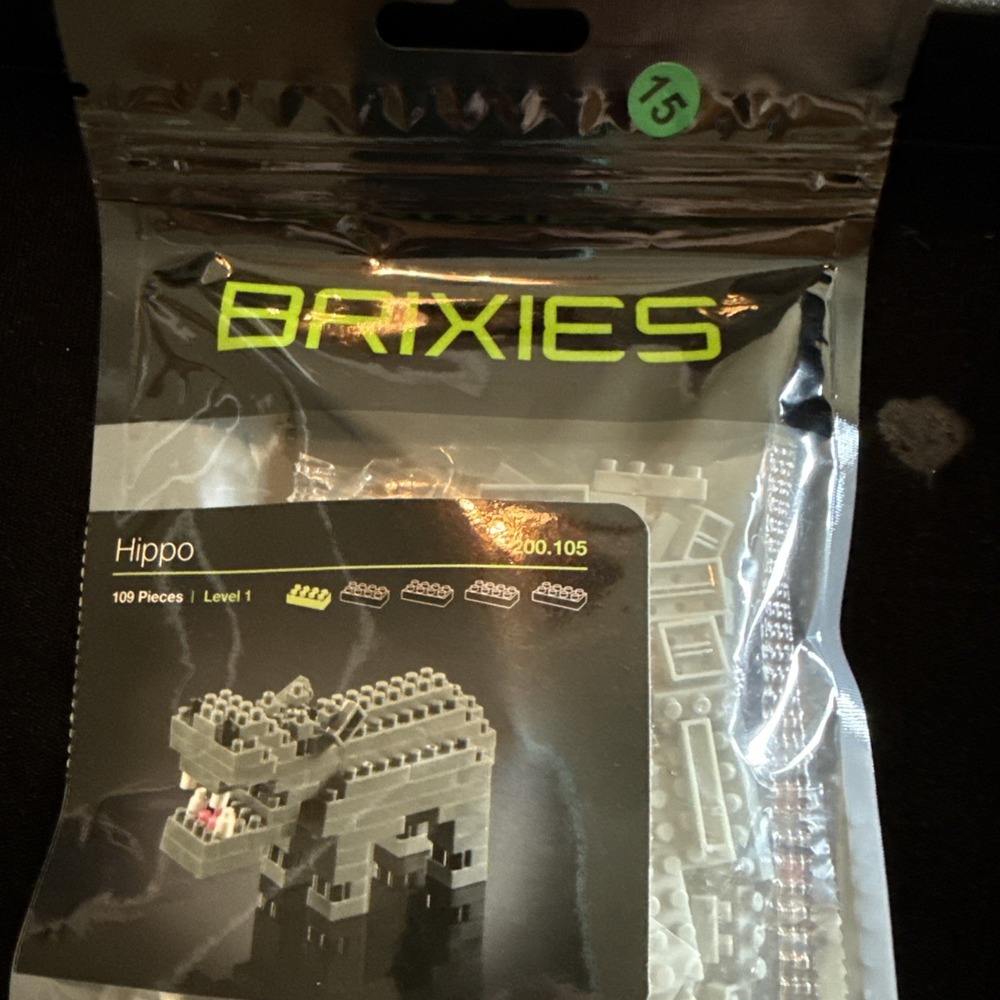 NEW BRIXIES HIPPO - 109 Pieces Nano / Micro-Sized Building Blocks #200.105 (4009